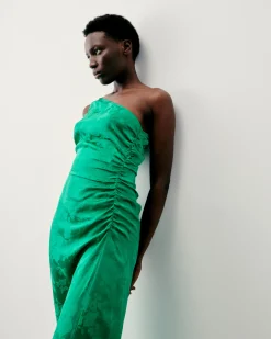 Adele Asymmetric Long Dress