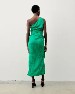 Adele Asymmetric Long Dress