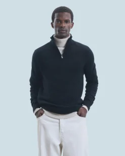 Basic Quarter Zip Neck Sweater