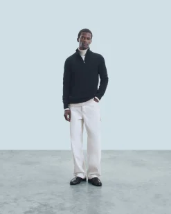 Basic Quarter Zip Neck Sweater