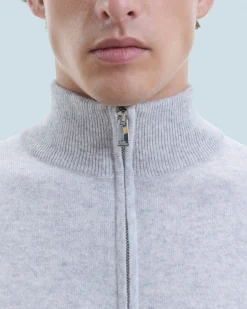 Basic Quarter Zip Neck Sweater
