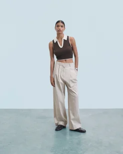 Bicolor Sleeveless Sweater
