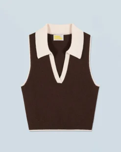 Bicolor Sleeveless Sweater