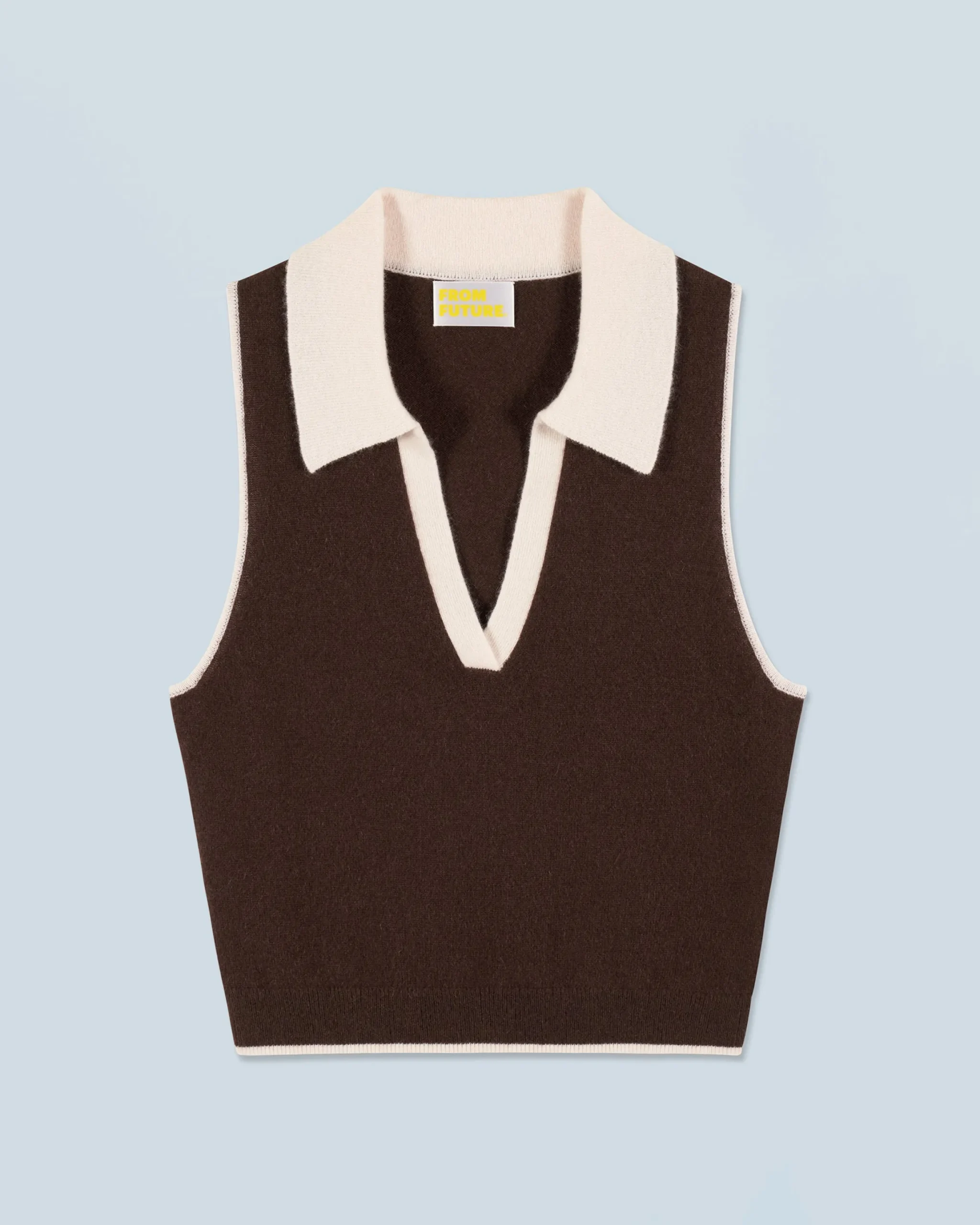 Bicolor Sleeveless Sweater