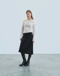 Brushed Cashmere Long Sleeve Top