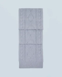 Fringed Cable Scarf