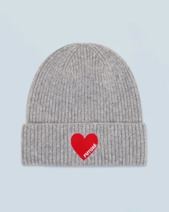 Heart Cuffed Beanie