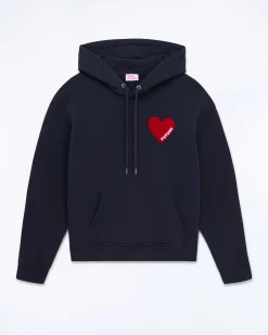Heart Embroidery Hoodie Sweatshirt