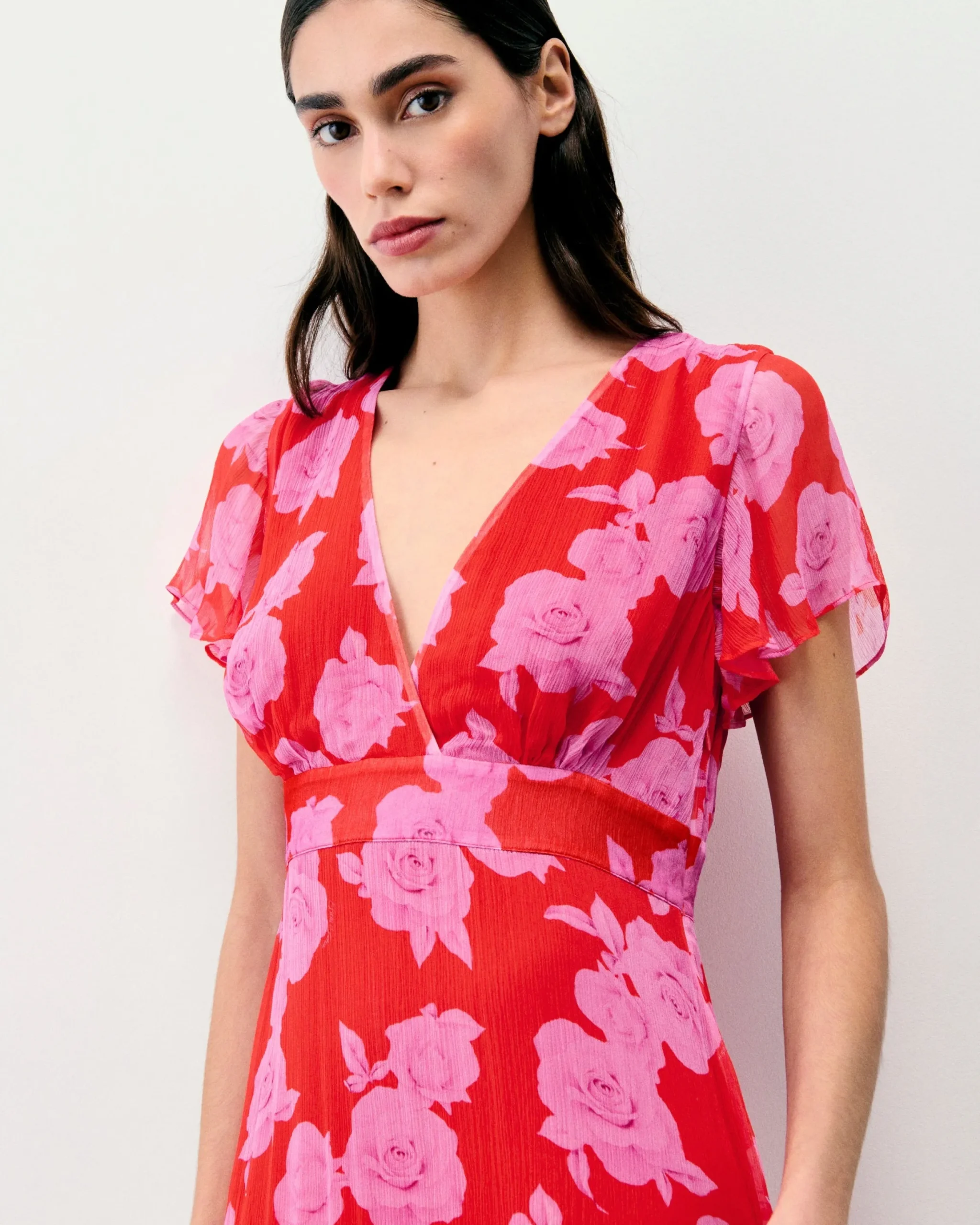 Julia Short Sleeve Long Dress