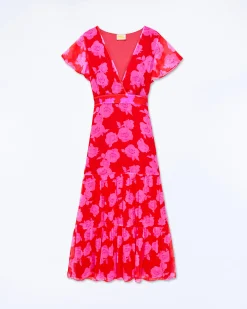 Julia Short Sleeve Long Dress