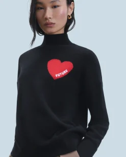 Light Heart Mock Neck Sweater