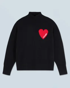 Light Heart Mock Neck Sweater