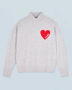 Light Heart Mock Neck Sweater