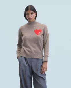 Light Heart Mock Neck Sweater