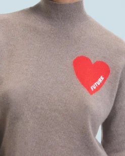 Light Heart Mock Neck Sweater