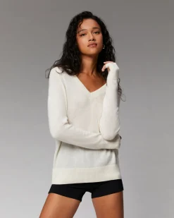 Lightweight Oversized V-Neck Sweater