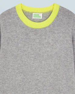 Lightweight Two-Tone Crewneck Sweater