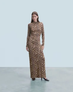 Long Jersey Long Sleeve Dress