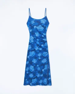Long Mesh Dress With Fine Straps