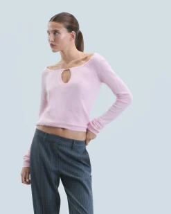 Long Sleeve Brushed Cashmere Top