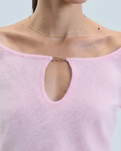 Long Sleeve Brushed Cashmere Top