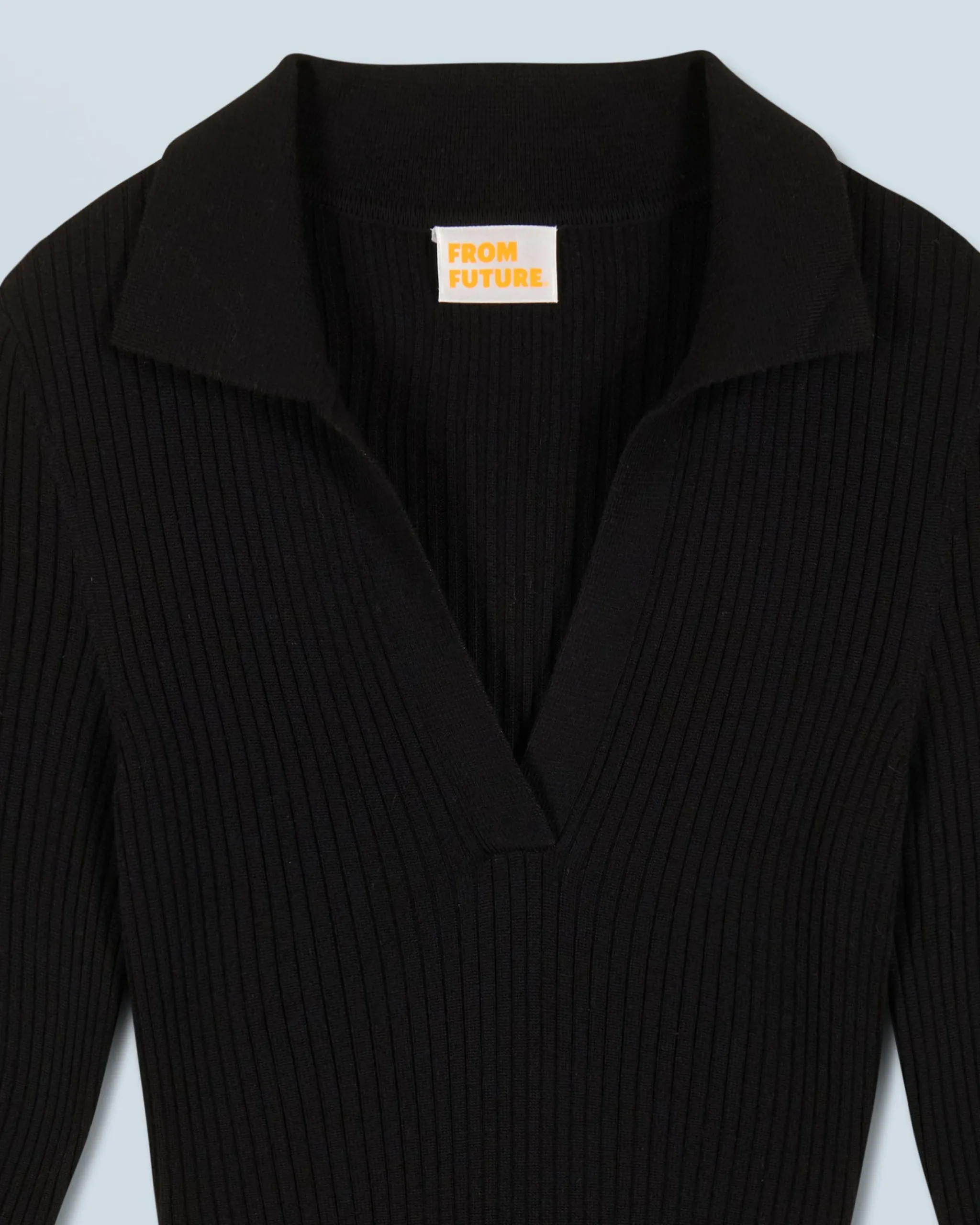 Long Sleeve Polo Neck Long Dress
