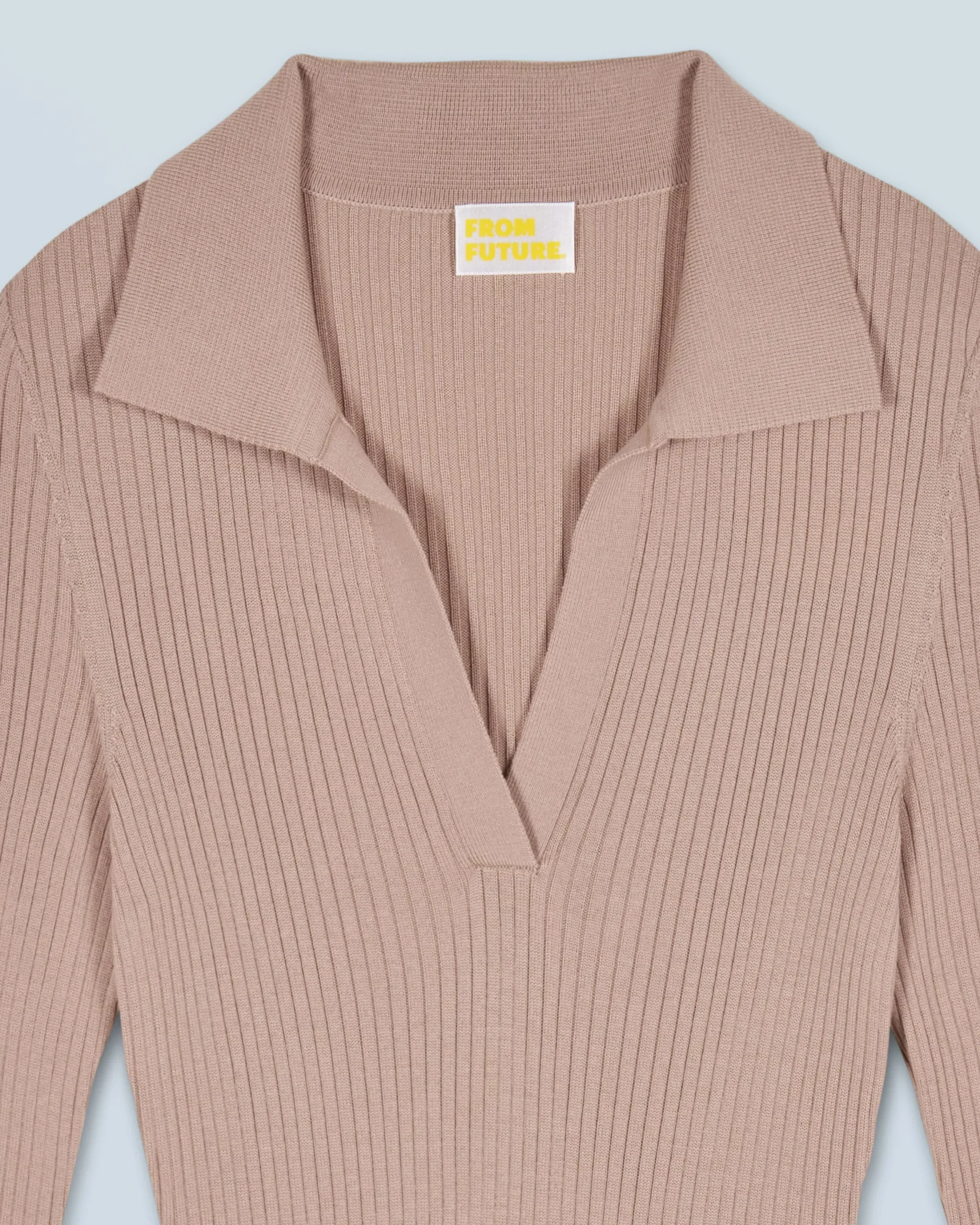 Long Sleeve Polo Neck Long Dress