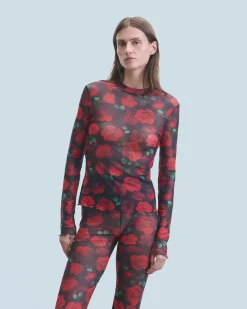 Mesh Long Sleeve Top