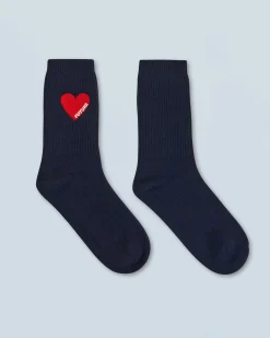 Mid-Calf Heart Socks