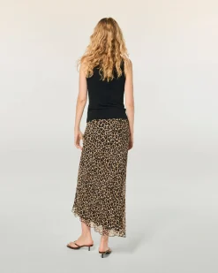 Midi Long Chiffon Skirt