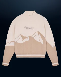 Mock Neck Ski Sweater