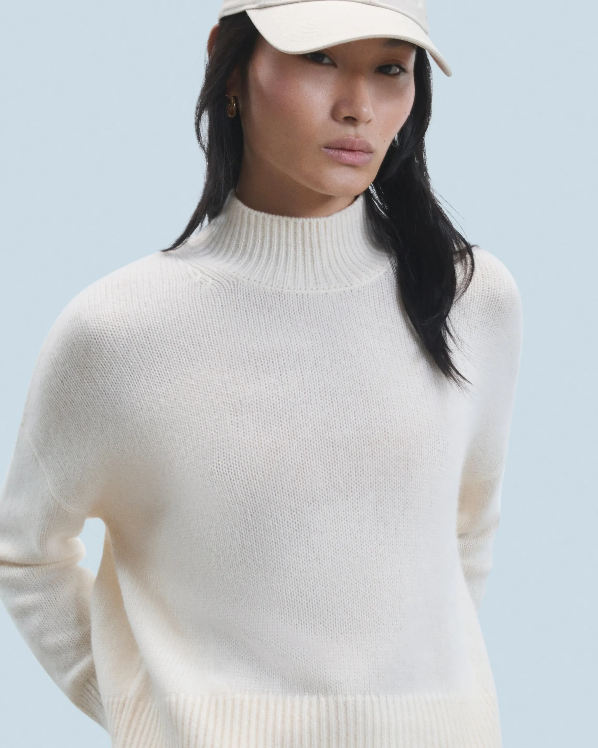 Oversized Mock Neck Sweater