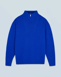 Oversized Quarter Zip Neck Sweater