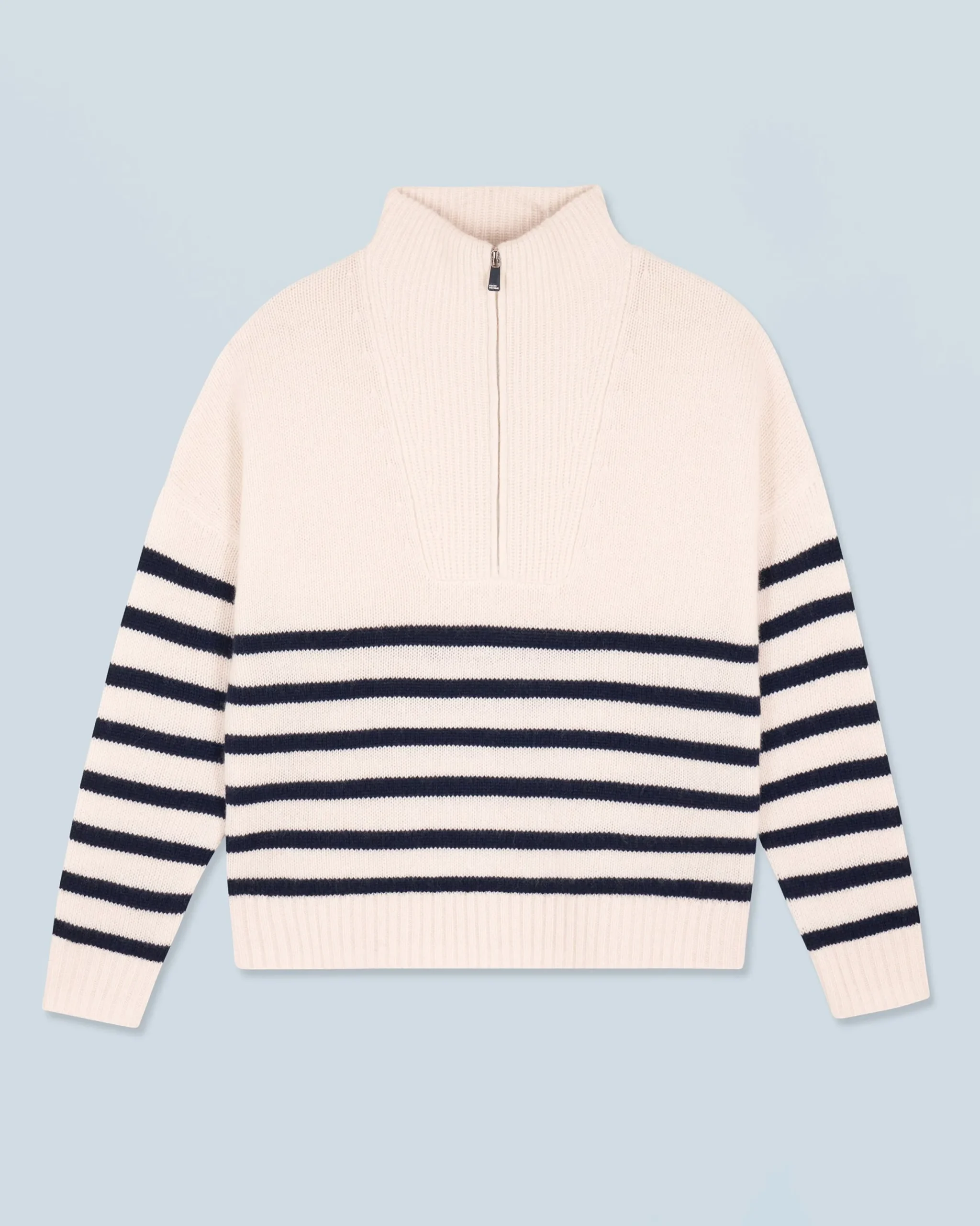Quarter Zip Marinière Sweater