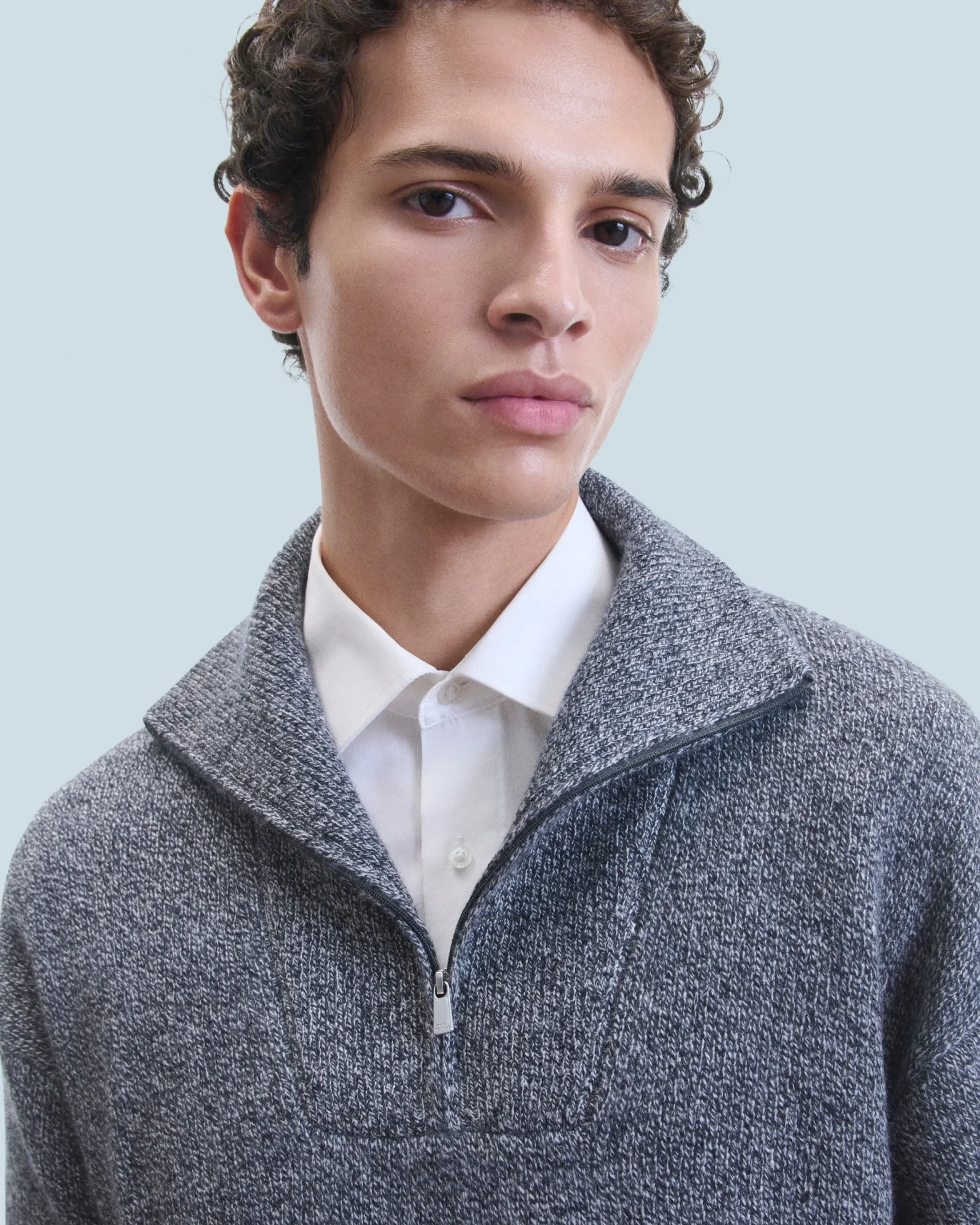 Quarter Zip Neck Sweater