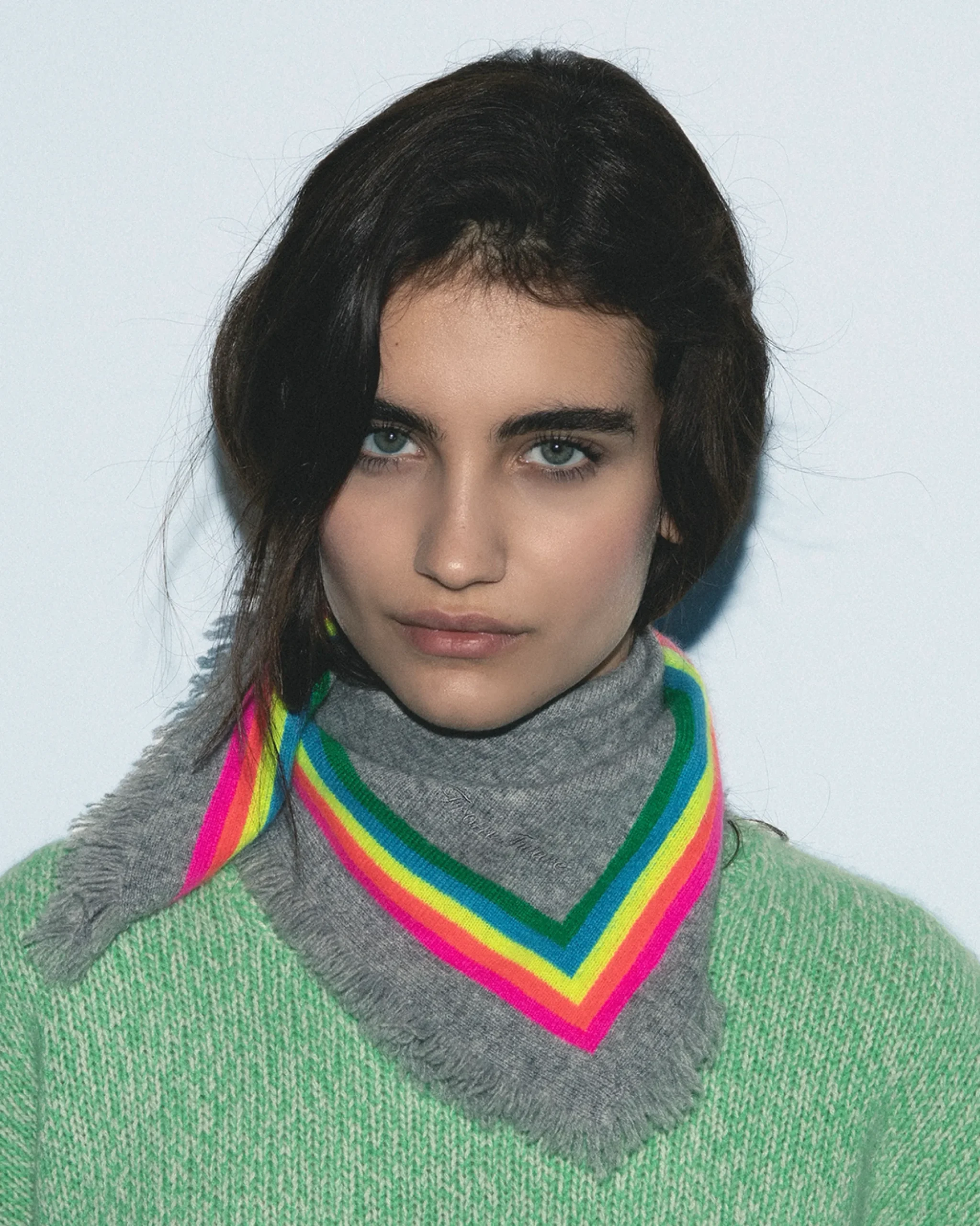Regular Multicolor Band Scarf
