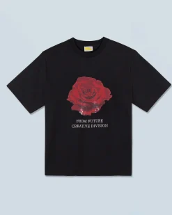 Rose Short Sleeves Crewneck T-Shirt