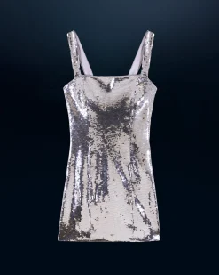 Short Sequin Strap Dress