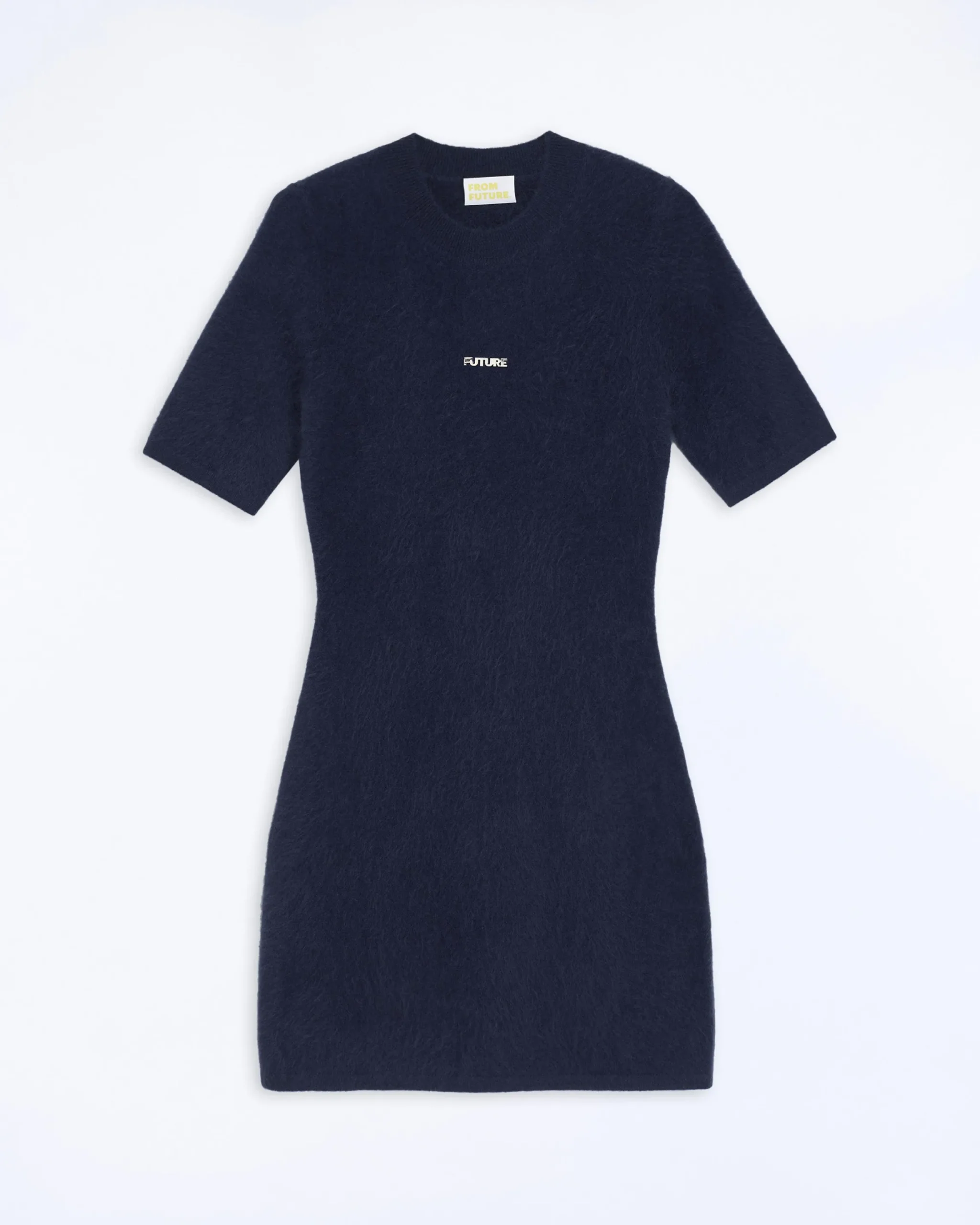 Short Sleeve Dress in Brushed Cashmere