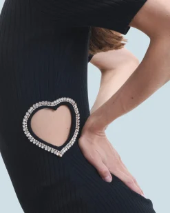 Short Sleeve Short Dress Jewelery Heart
