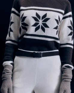 Snowflake Mock Neck Sweater