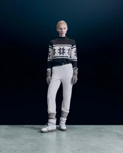 Snowflake Mock Neck Sweater
