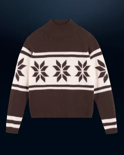 Snowflake Mock Neck Sweater