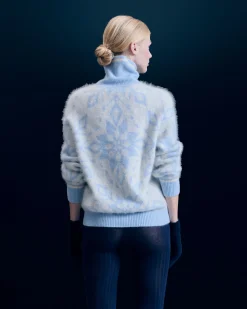 Snowflake Turtleneck Sweater
