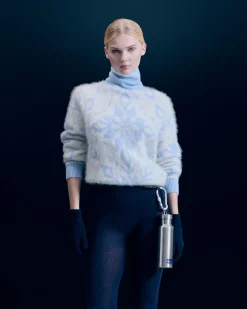 Snowflake Turtleneck Sweater