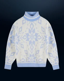 Snowflake Turtleneck Sweater