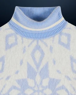 Snowflake Turtleneck Sweater