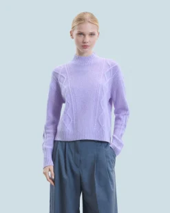 Twisted Mock Neck Sweater
