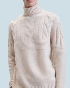 Twisted Turtleneck Sweater