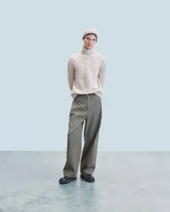 Twisted Turtleneck Sweater